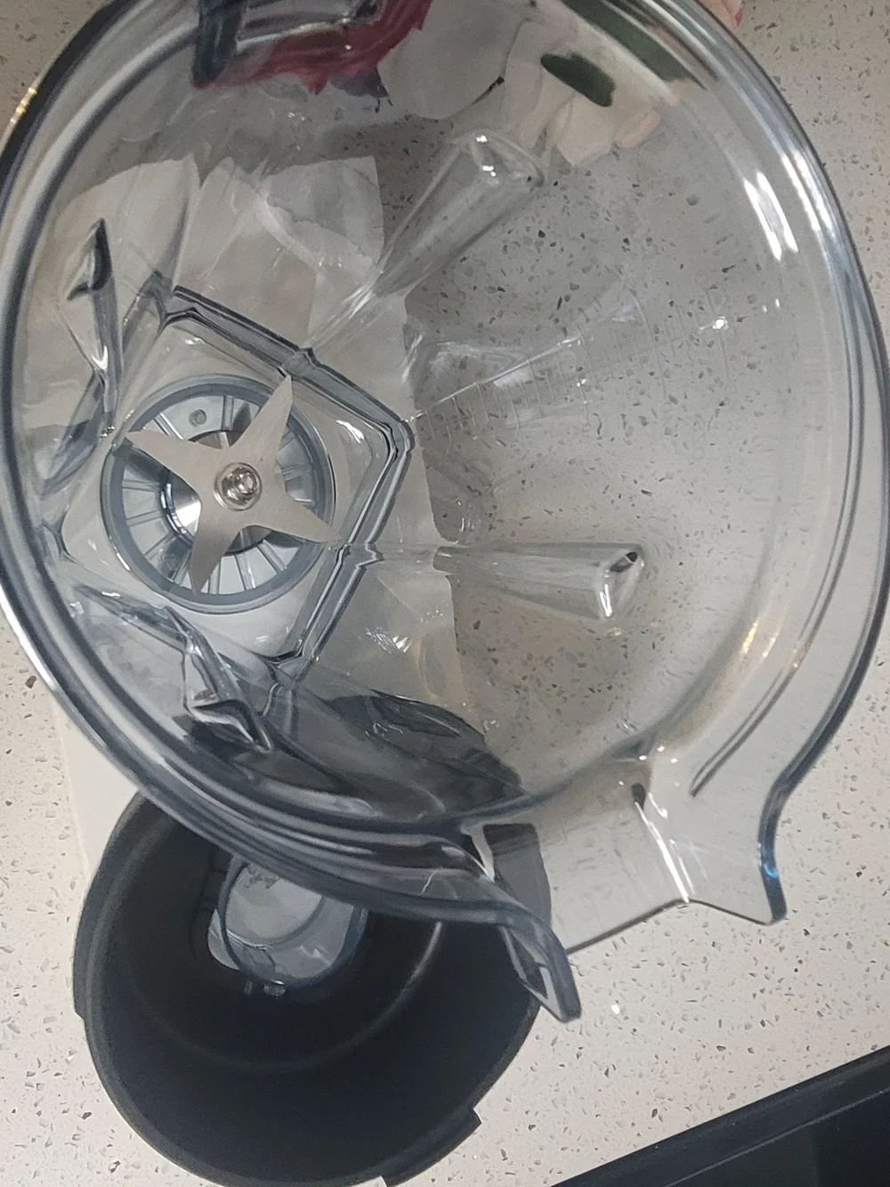 Clear Blender Pitcher with Black Lid and Handle - Home Kitchen